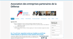 Desktop Screenshot of entreprisespartenairesdeladefense.fr