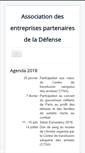 Mobile Screenshot of entreprisespartenairesdeladefense.fr